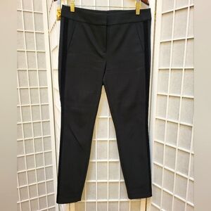 Loft Marisa Skinny Ankle Tuxedo Pants w/Velvet detail, sz 6